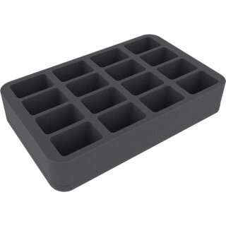 Feldherr 50 mm Half-Size Schaumstoff - 16 mittlere Fächer