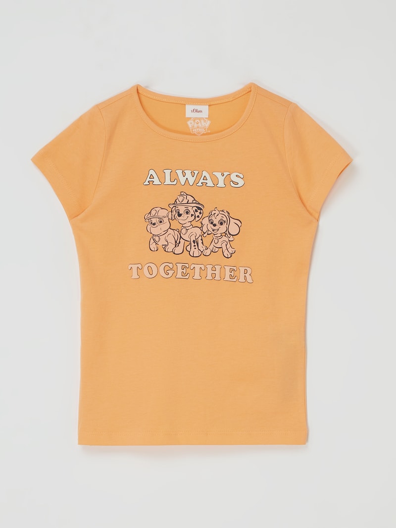 T-Shirt mit 'Paw Patrol™'-Print in orange
