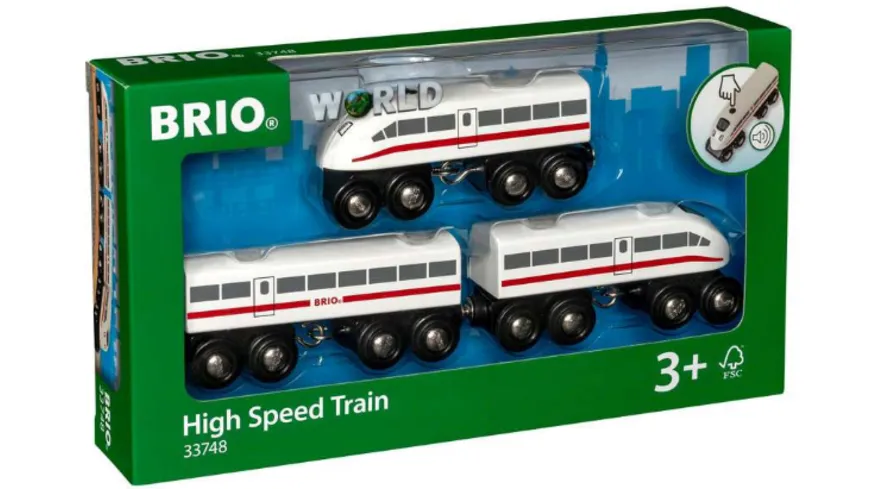 BRIO Bahn - Schnellzug mit Sound, 3teilig