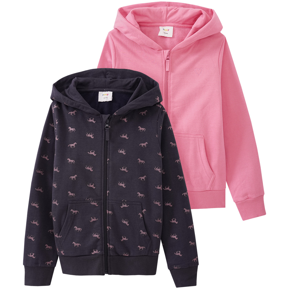 2 Mädchen Sweatjacken im Set