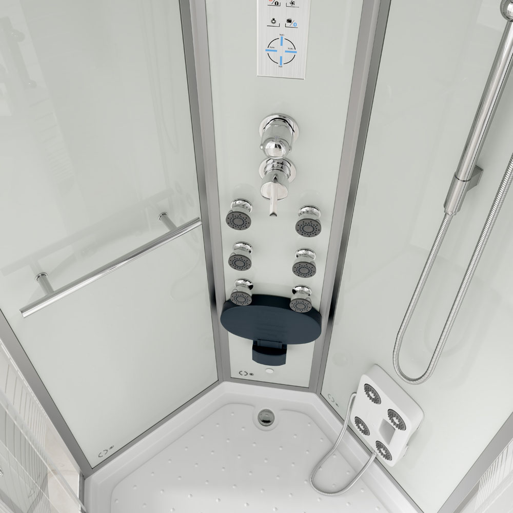 Home Deluxe Duschkabine WHITE PEARL - ca. 90 x 90 cm