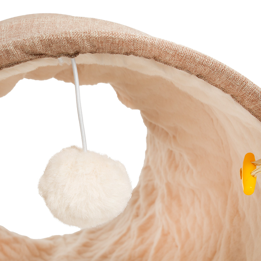 Canadian Cat Company Katzentunnel Canadian Cat Company Katzentunnel mit Kuschelfell beige