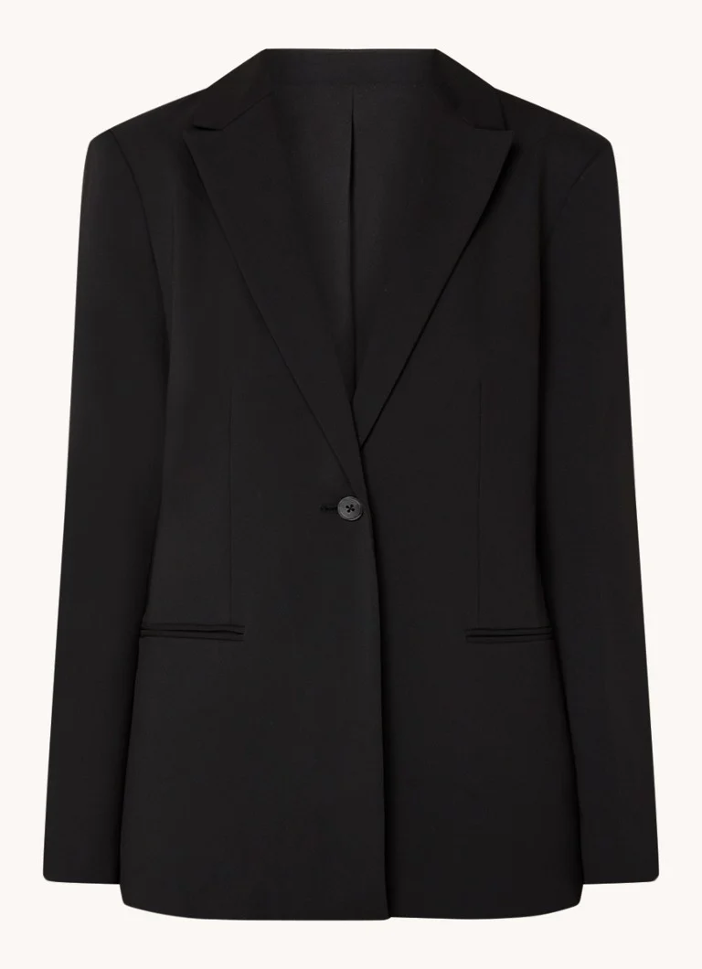 Blazer Calvin Klein con tasche a filetto e spalline