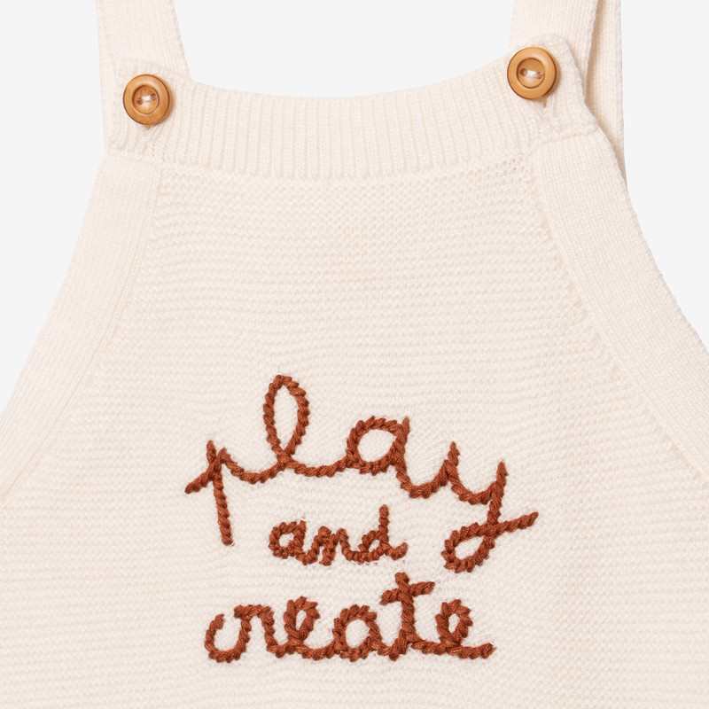 Salopette bébé tricot blanche Catimini