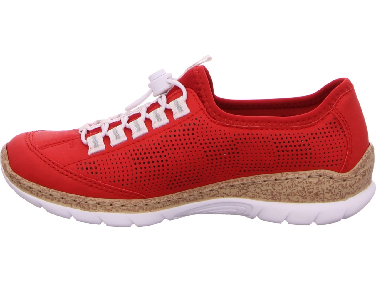 RIEKER Sportliche Slipper rot
