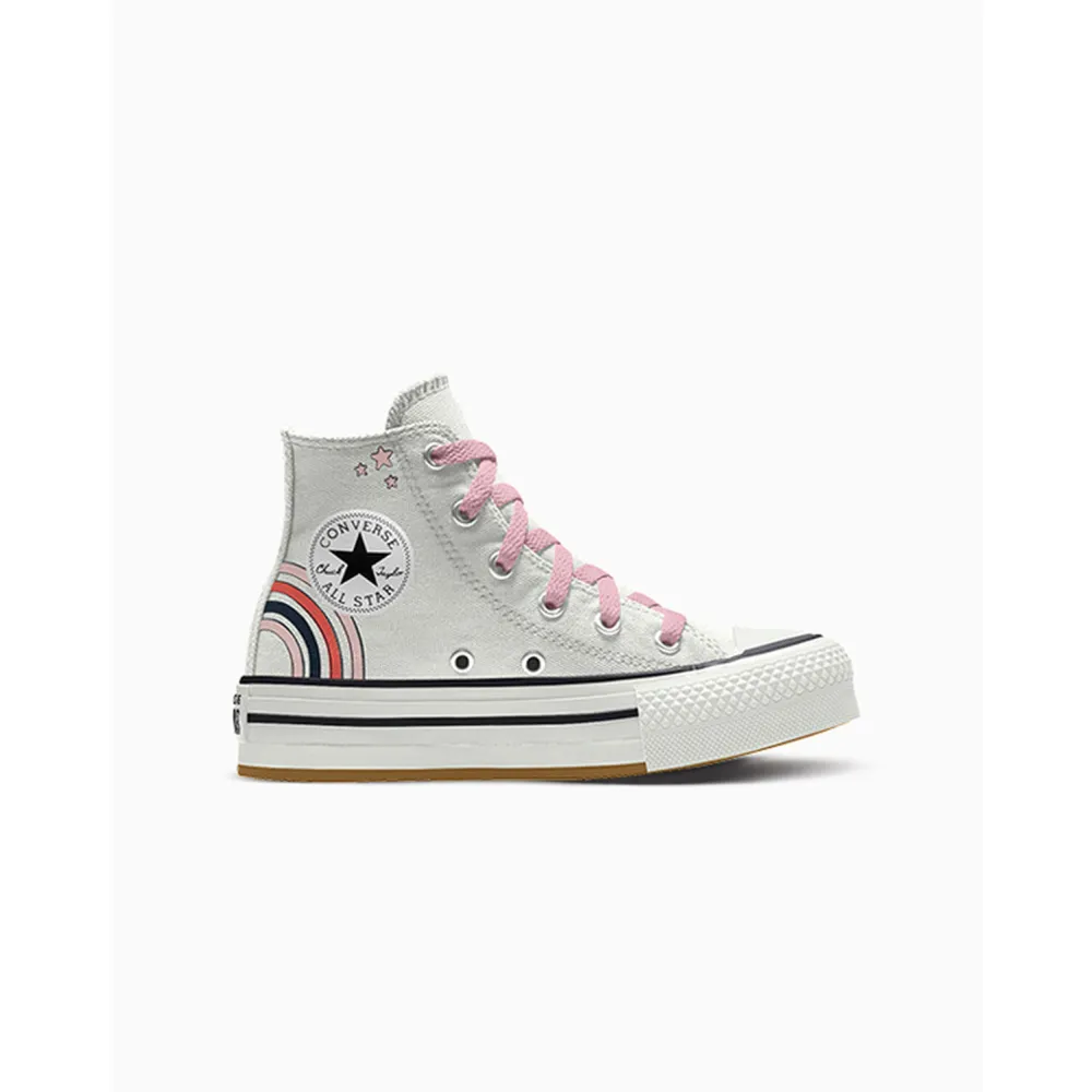 Converse Custom Chuck Taylor All Star Eva Lift Platform By You A09654CSP24_WHITE_RAINBOW_NY / grau