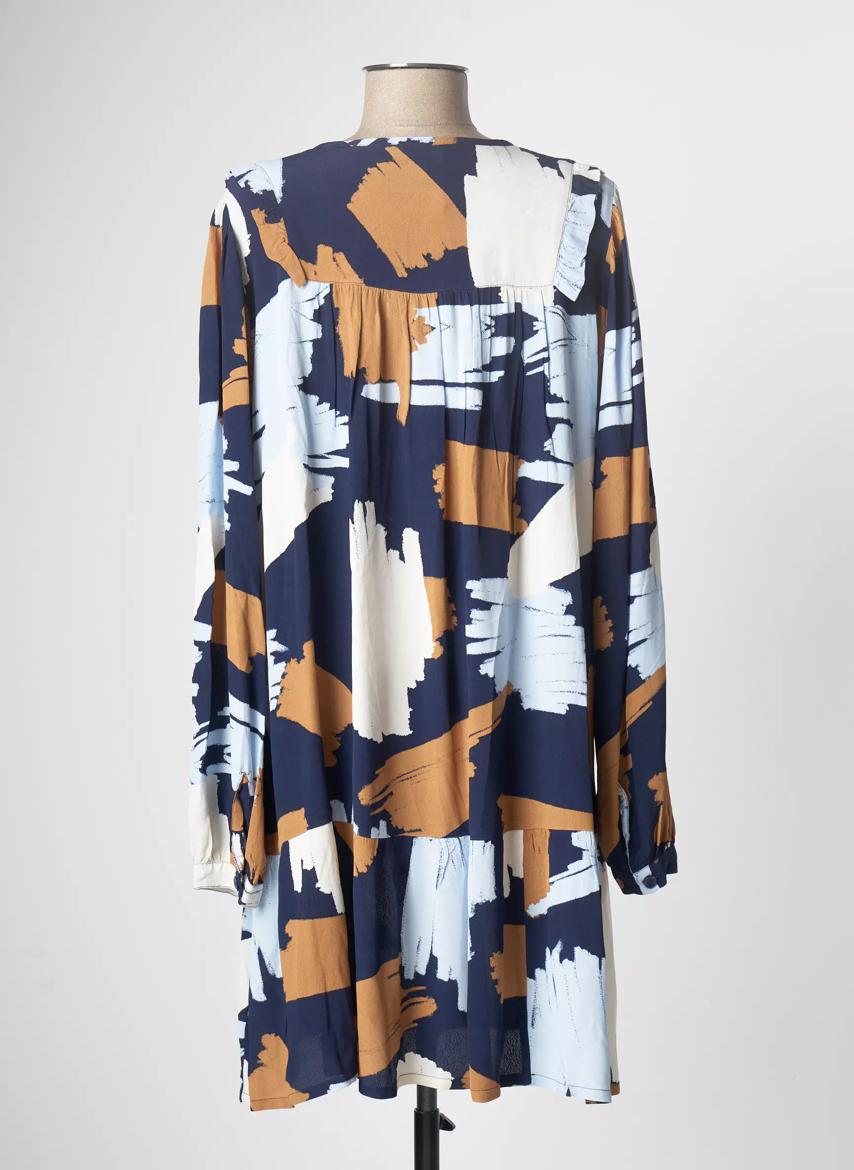 Masai Robes Mi Longues Femme couleur bleu