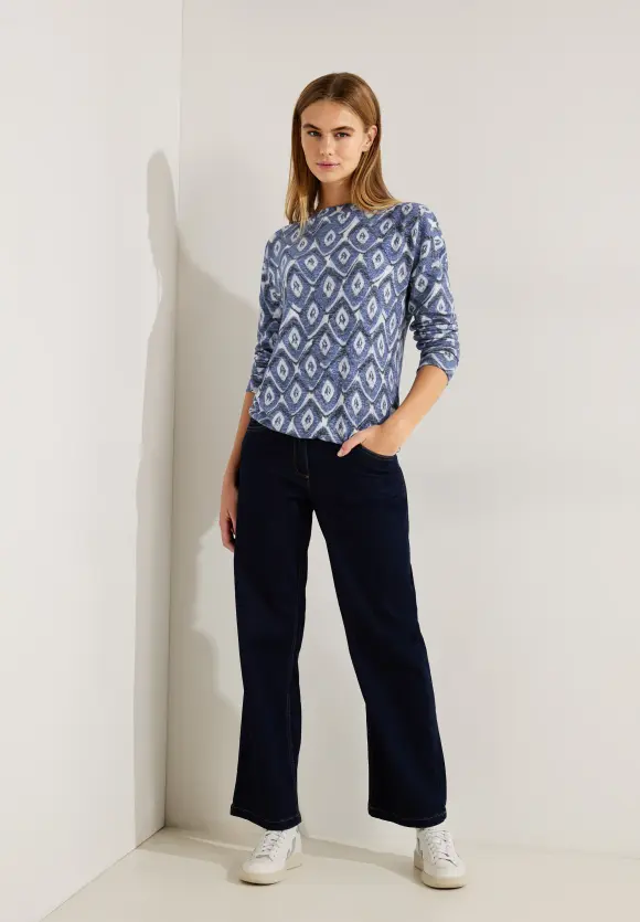 CECIL Shirt mit Rhombus Print