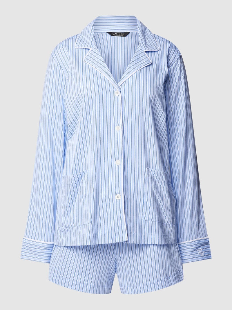 Pyjama mit Streifenmuster in bleu