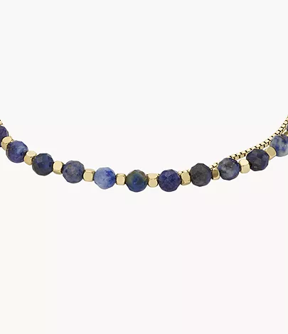 Fossil Armband All Stacked Up Beads Lapislazuli blau