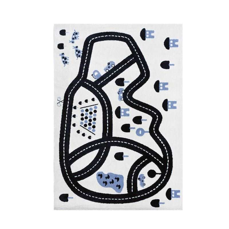 Tapis Circuit 120x170 bleu AFKliving