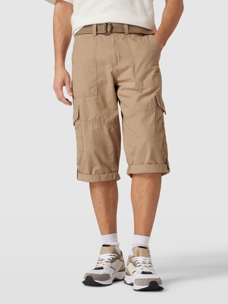 Cargoshorts inklusive Gürtel in beige