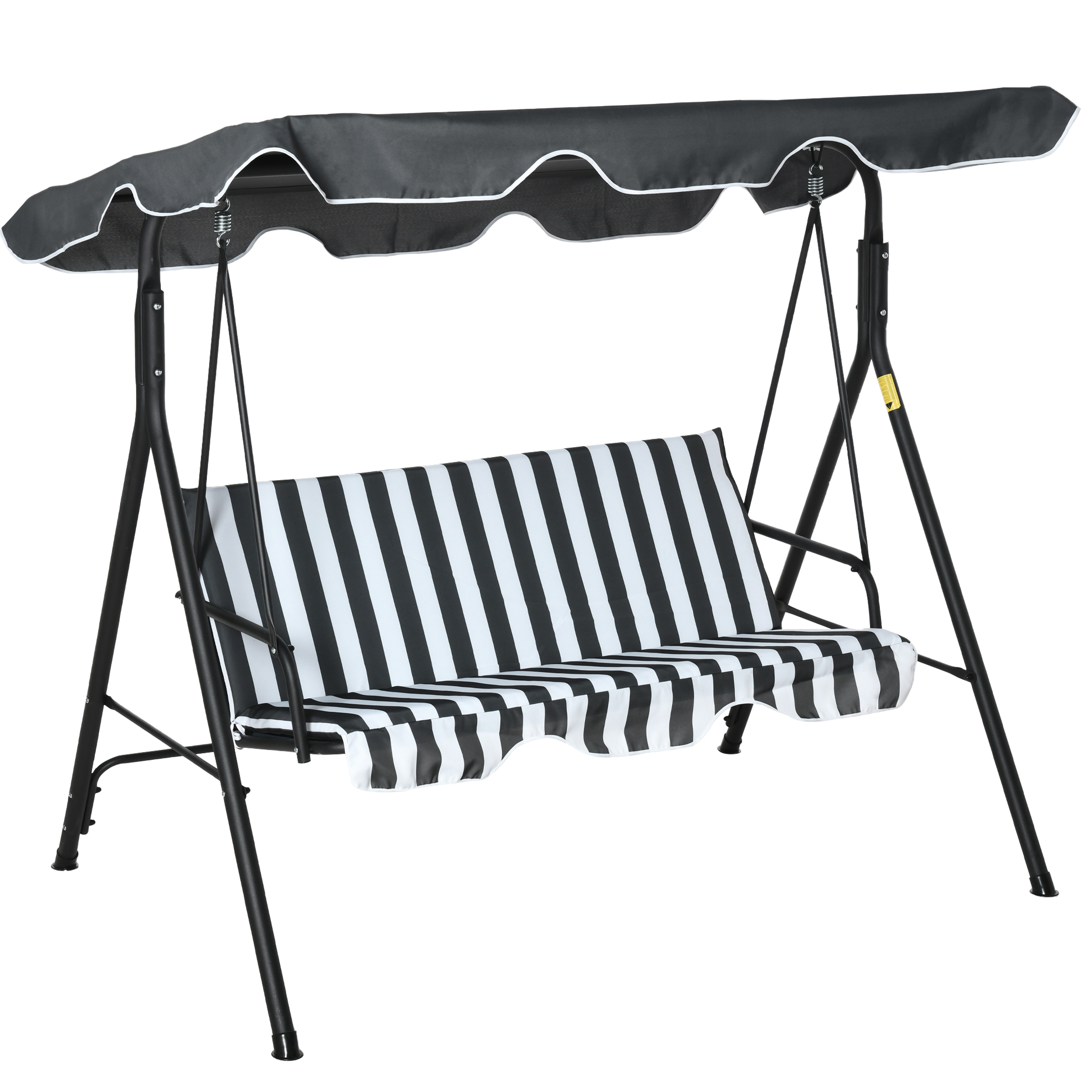 Outsunny Hollywoodschaukel Hollywoodschaukel, 3-Sitzer, Set, 1 tlg., 1 x Hollywoodschaukel, BxTxH: 172x110x153 cm