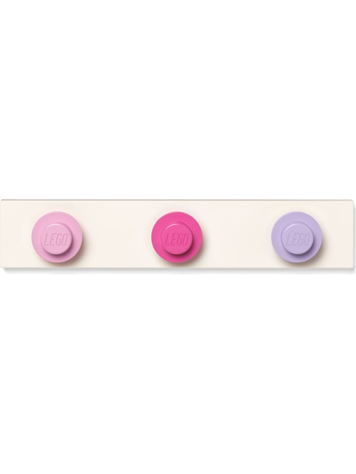LEGO Wandgarderobe in Rosa/ Lila - (B)33 x (H)9 x (T)6,5 cm günstig kaufen onesize