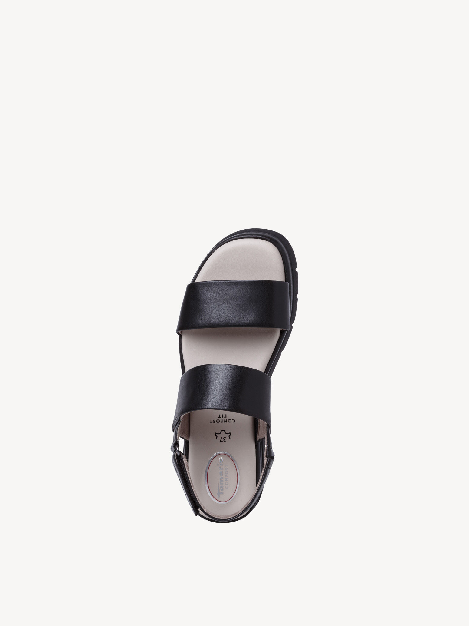 Sandale en cuir - noir