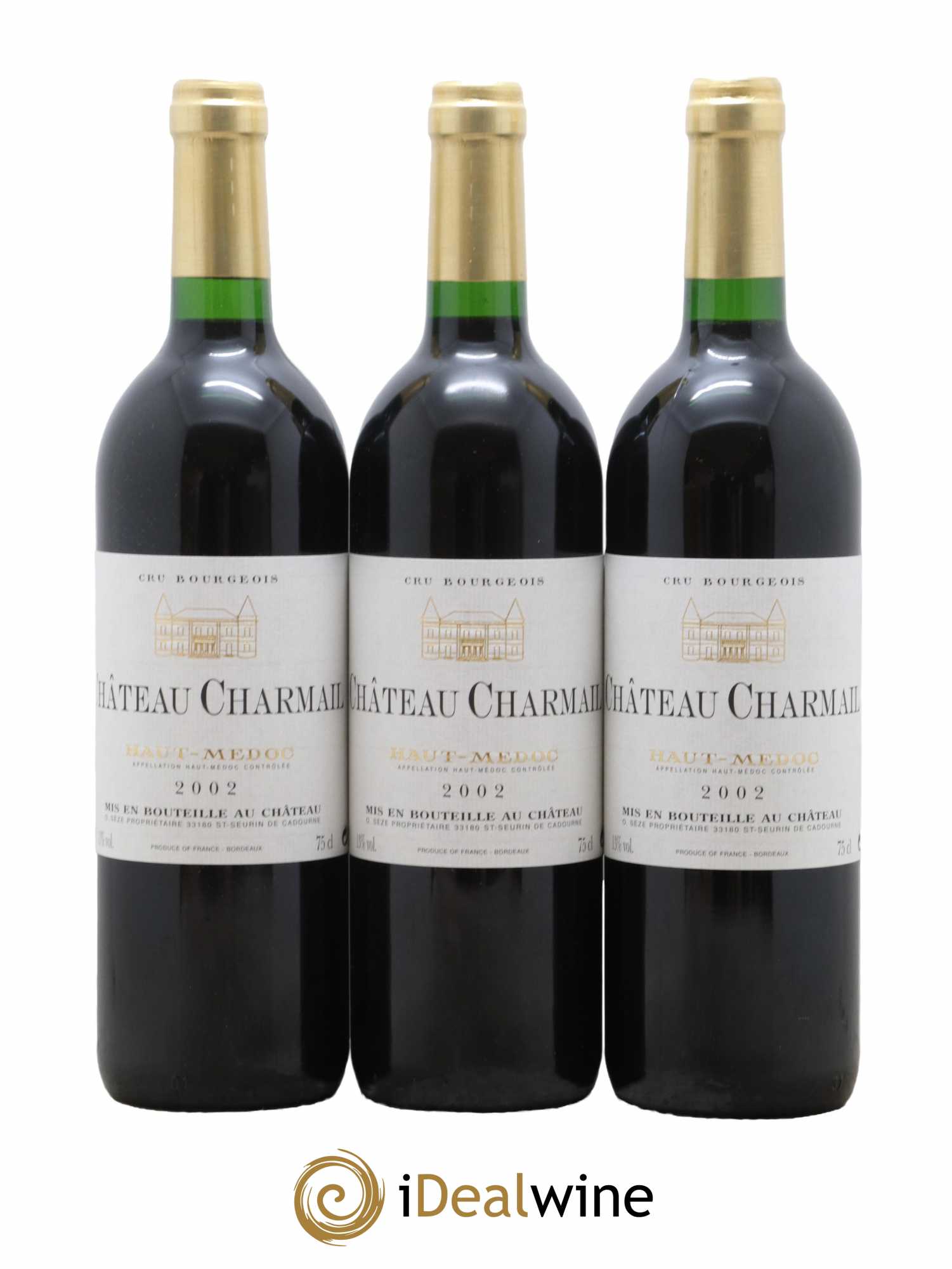 Château Charmail Cru Bourgeois  2002 - Lot de 12 Bouteilles