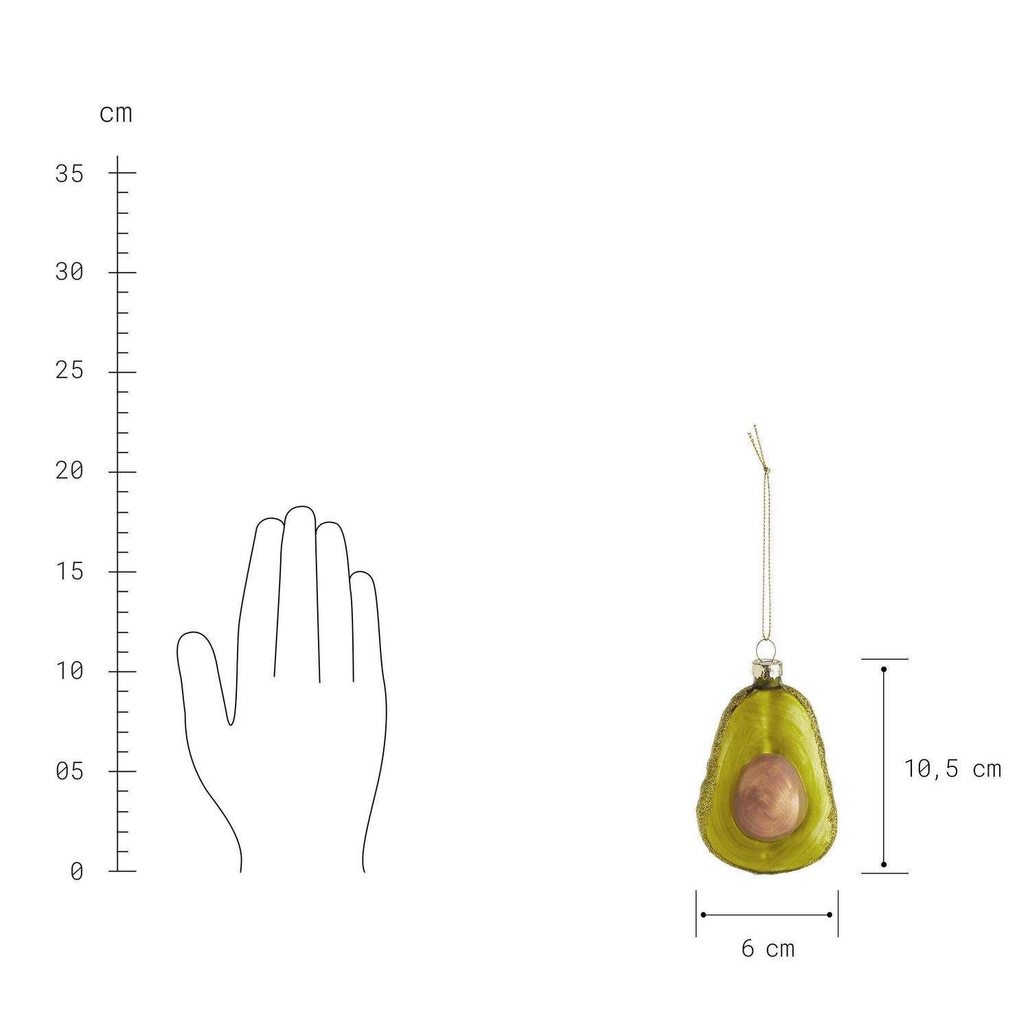 HANG ON Anhänger Avocado