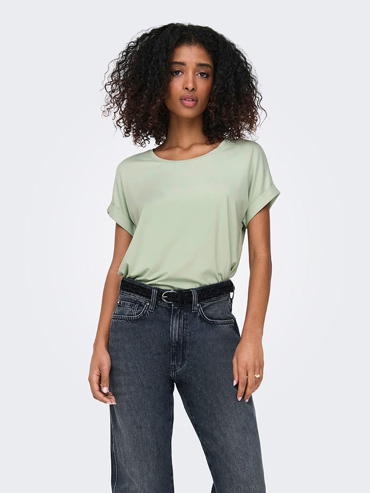 ONLY Shirt in Hellgrün günstig kaufen