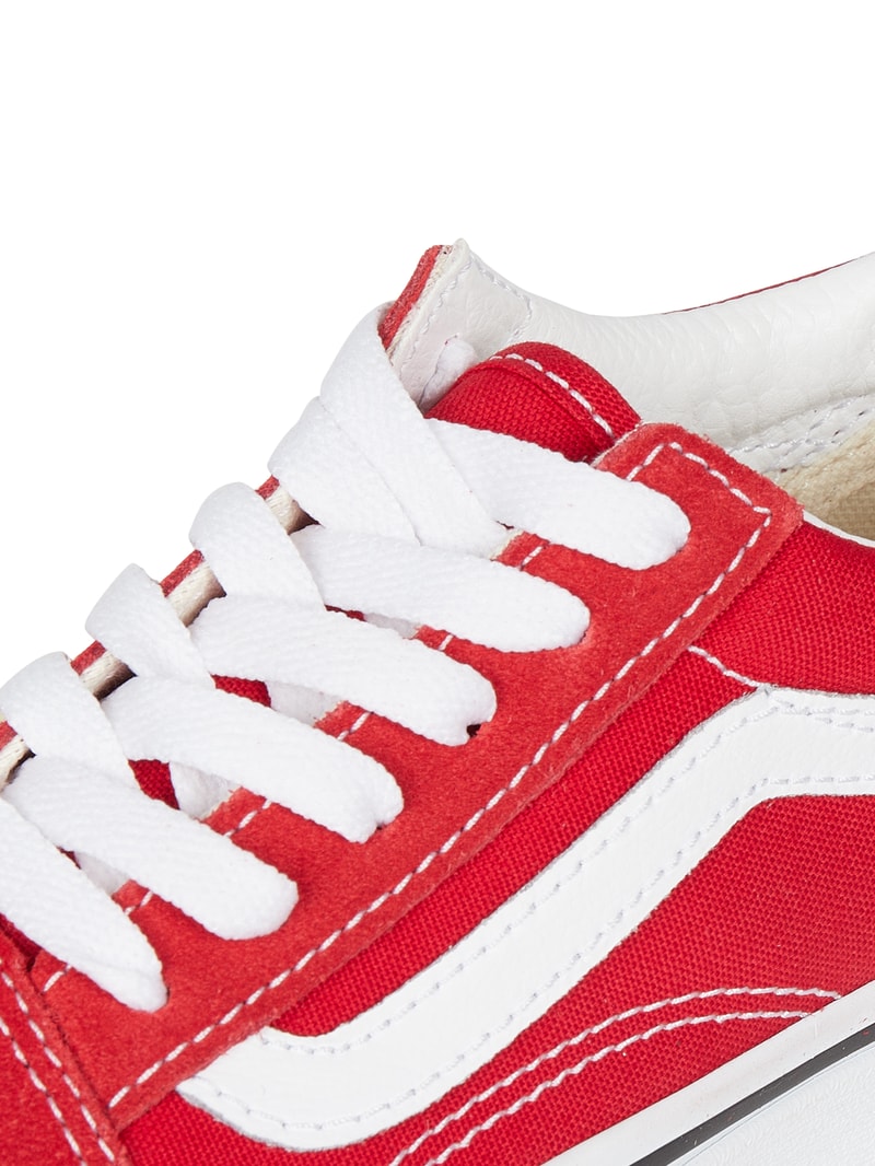 Sneaker aus Veloursleder und Textil Modell 'Old Skool' in rot