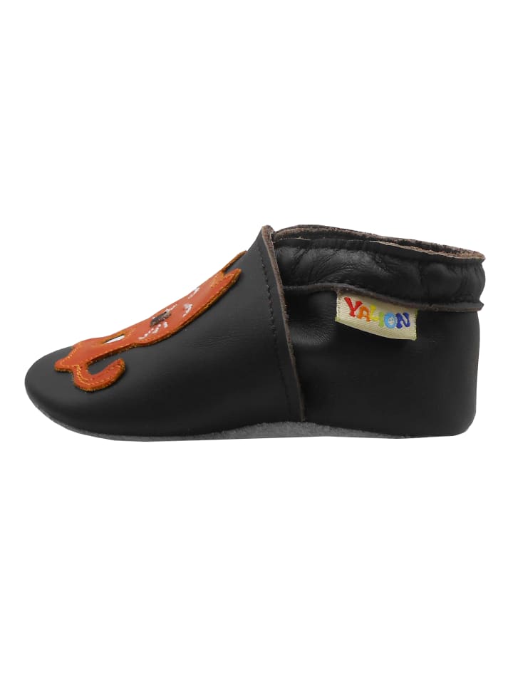 Yalion Leder-Krabbelschuhe 