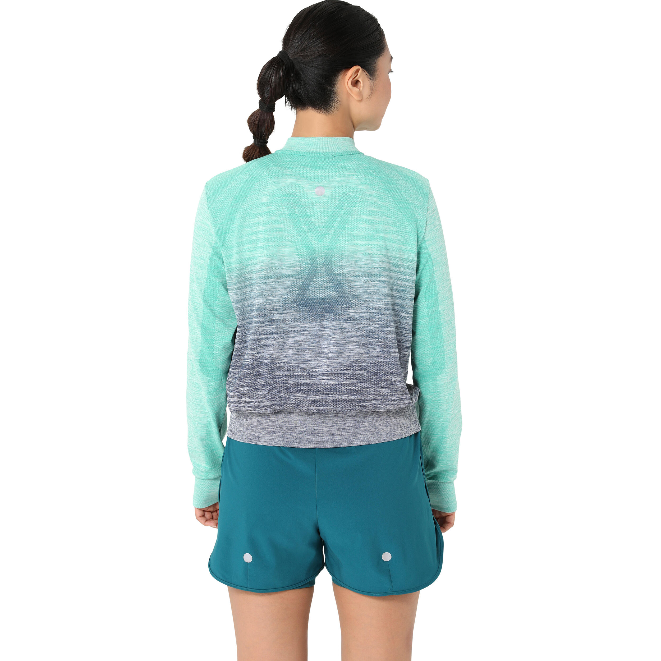Seamless Laufjacke Damen - Petrol, Dunkelblau