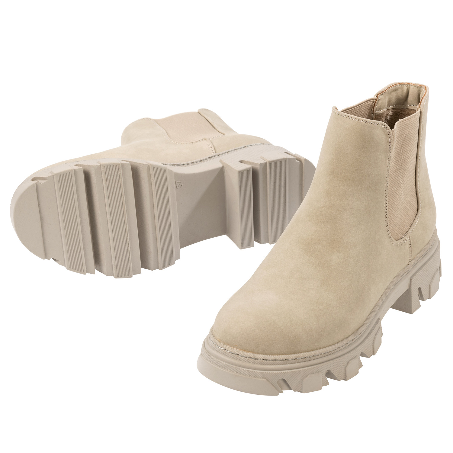 Palado Lapingi, Chelsea Boots, Damen, Cream/Cream