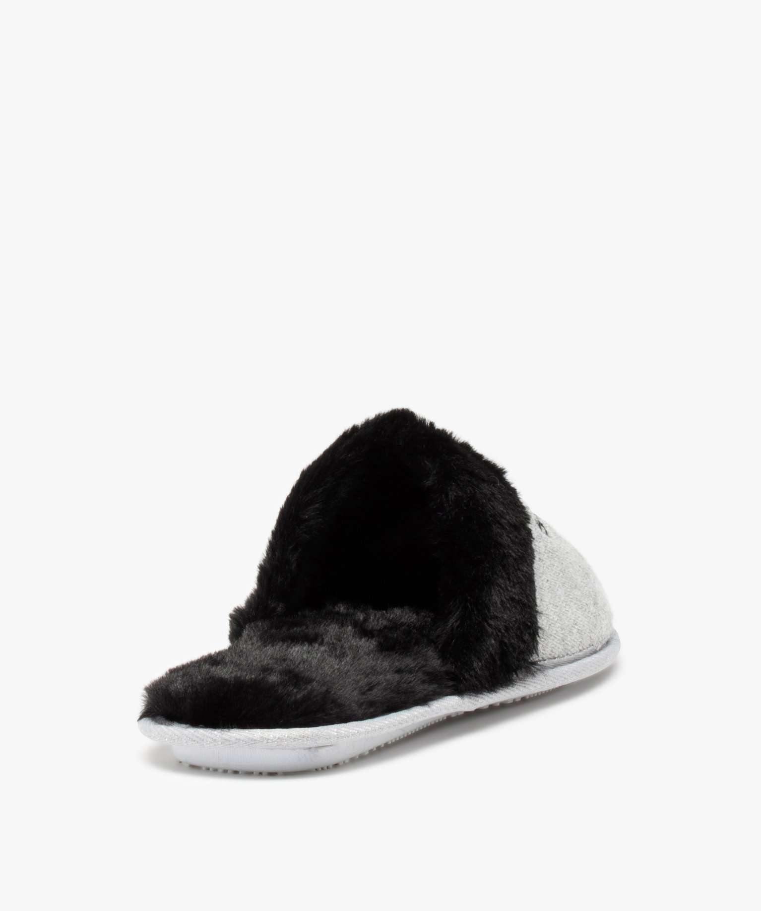 Chaussons femme mules plates brodées Born to sleep | GEMO