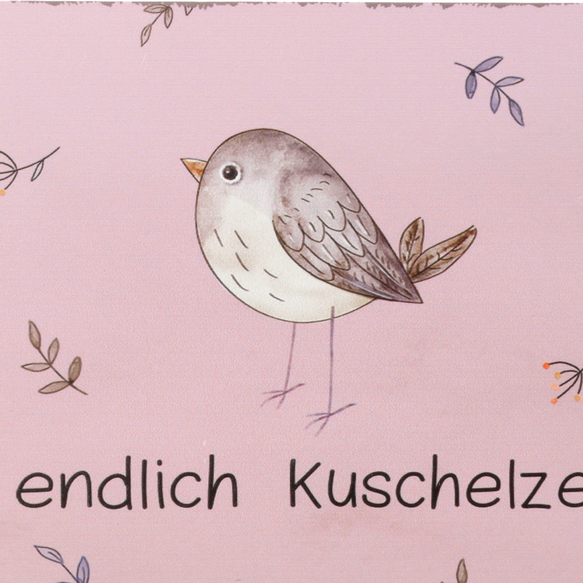 Metall-Schild mit Spruch