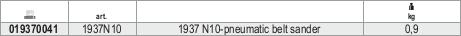 Beta 019370041 1937N10-Druckluft-Bandschleifer 0,9 kg