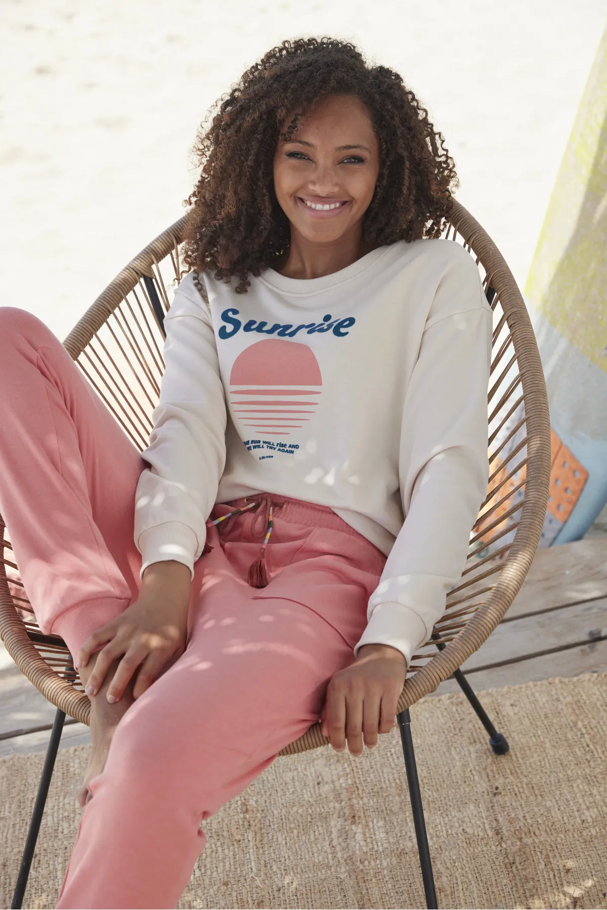 Vivance  Jogginghose - Rosa - Relaxed