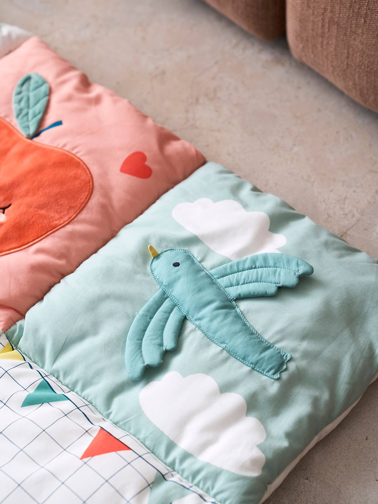 Vertbaudet Baby Activity-Decke - blau/navy sea