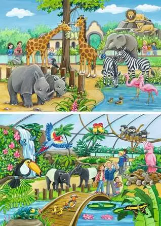 Kinderpuzzle ab 4 Jahren - Willkommen im Zoo - 24 Teile