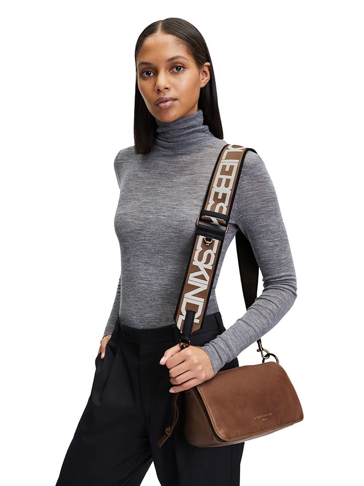 LIEBESKIND BERLIN Umhängeriemen in Braun/ Weiß - (L)110 cm günstig kaufen onesize