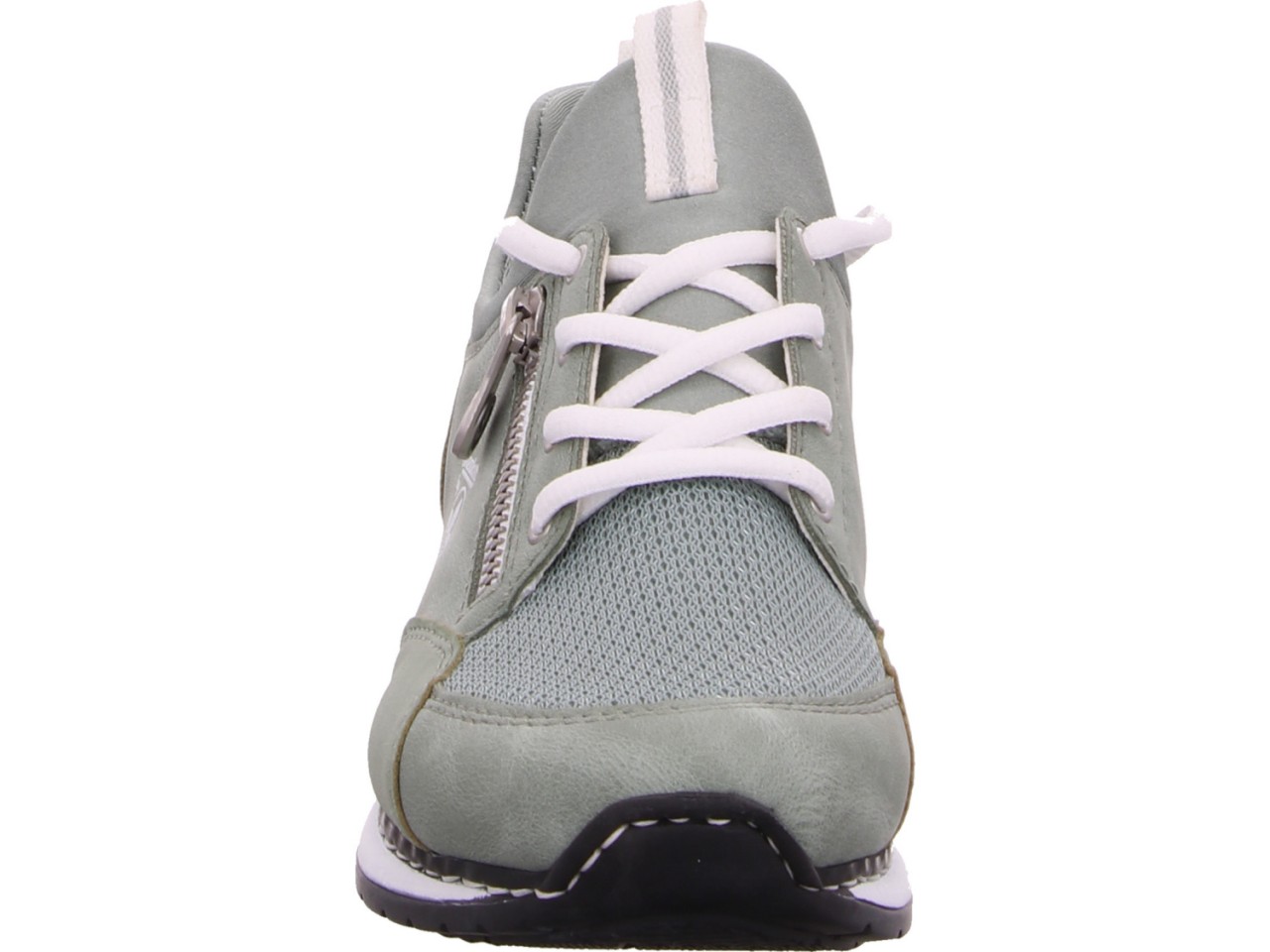 RIEKER Sportliche Slipper grün FSK Damen Halbschuhe