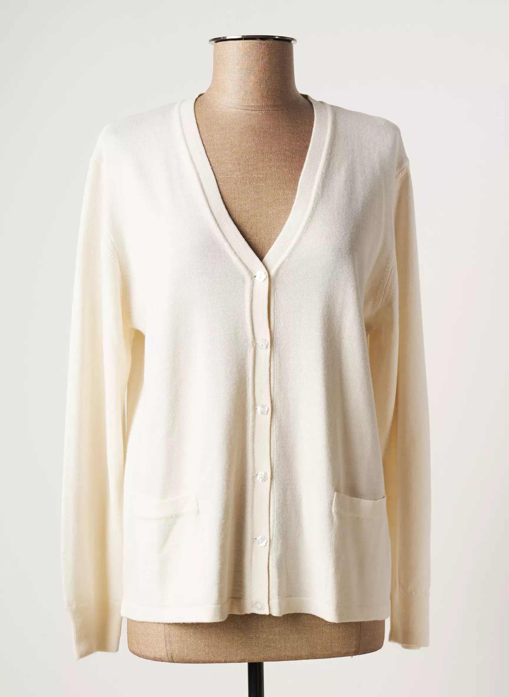Gevana Cardigans Femme couleur beige