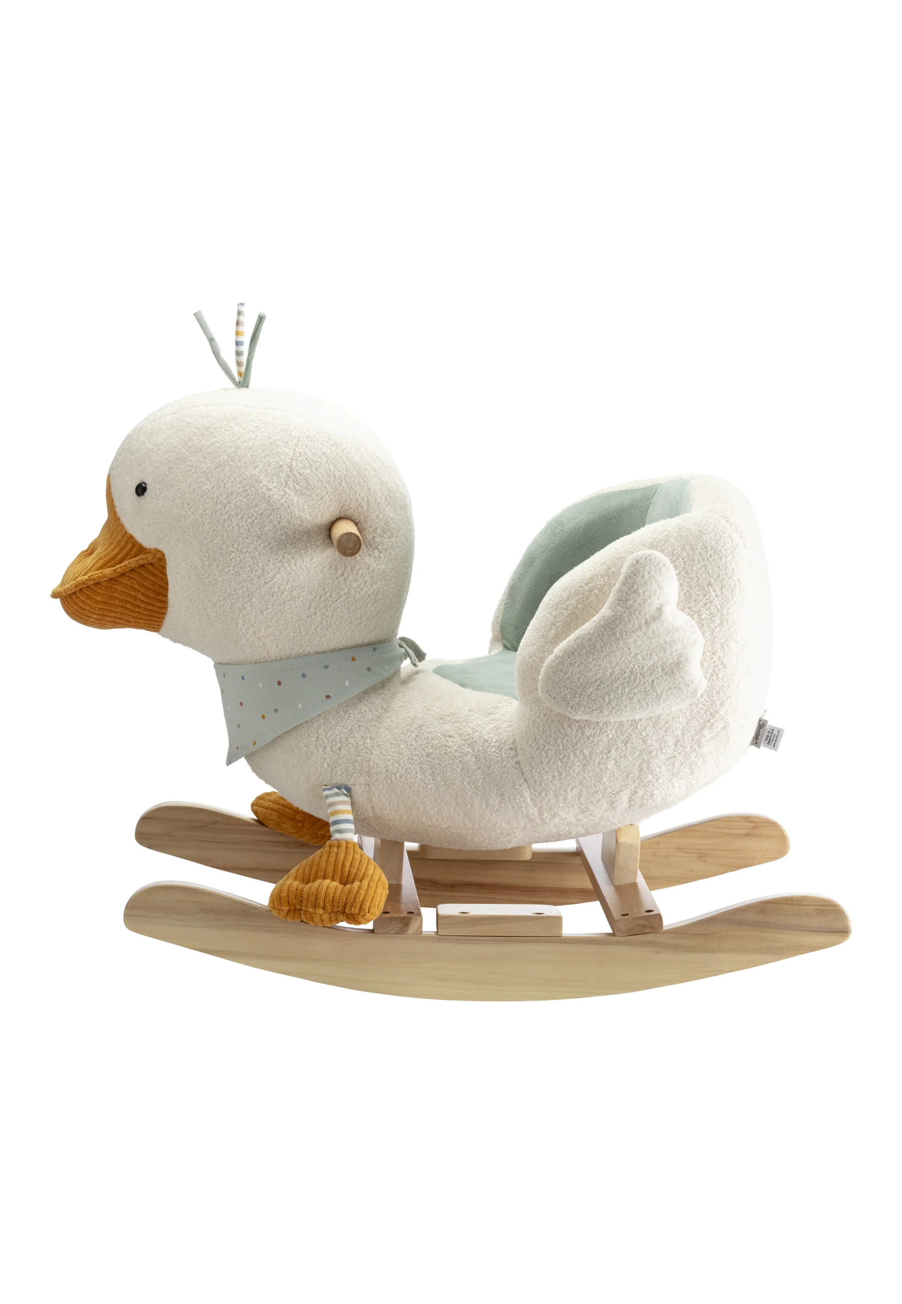 Schaukeltier Ente Edda aus weichem Plüsch