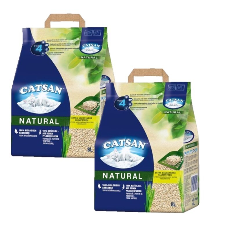 CATSAN Katzenstreu CATSAN Natural Klumpstreu 2x8 l