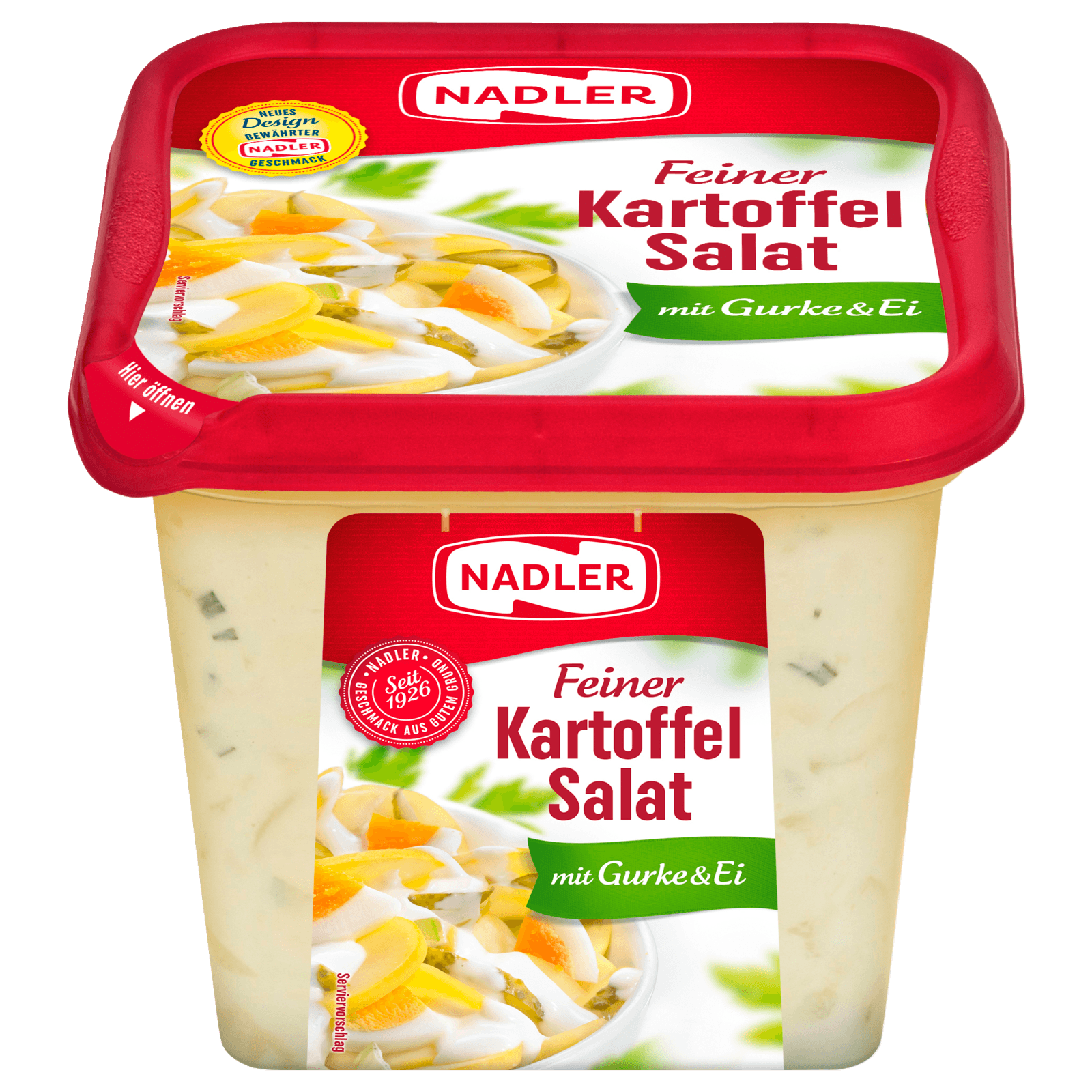 Nadler Feiner Kartoffelsalat mit Gurke und Ei 1kg