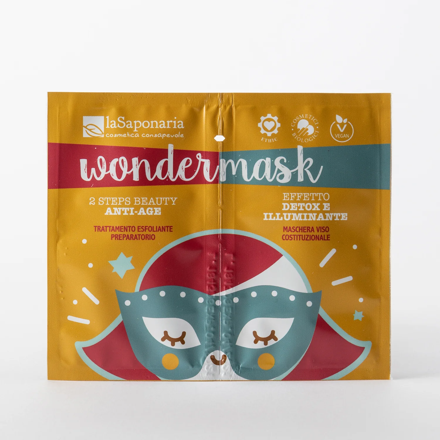 Wondermask - Mascarilla facial antiedad de 2 pasos