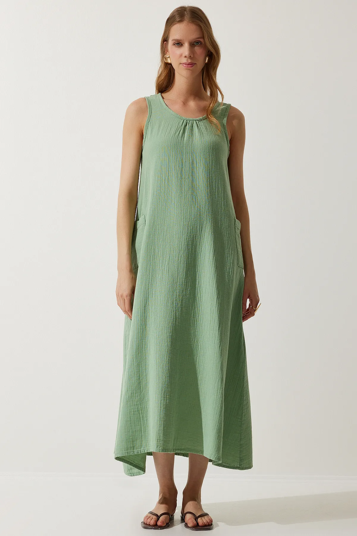 Happiness İstanbul  Kleid - Grün - A-Linie