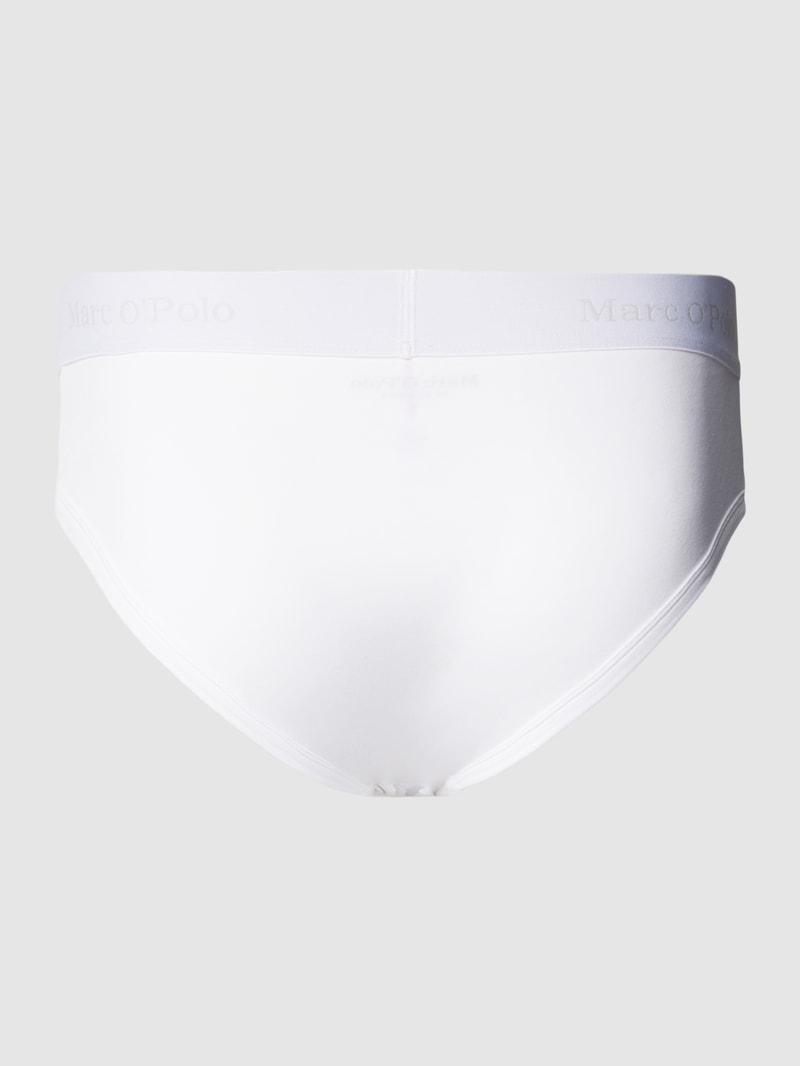 Slip mit elastischem Label-Bund im 3er-Pack in marineblau