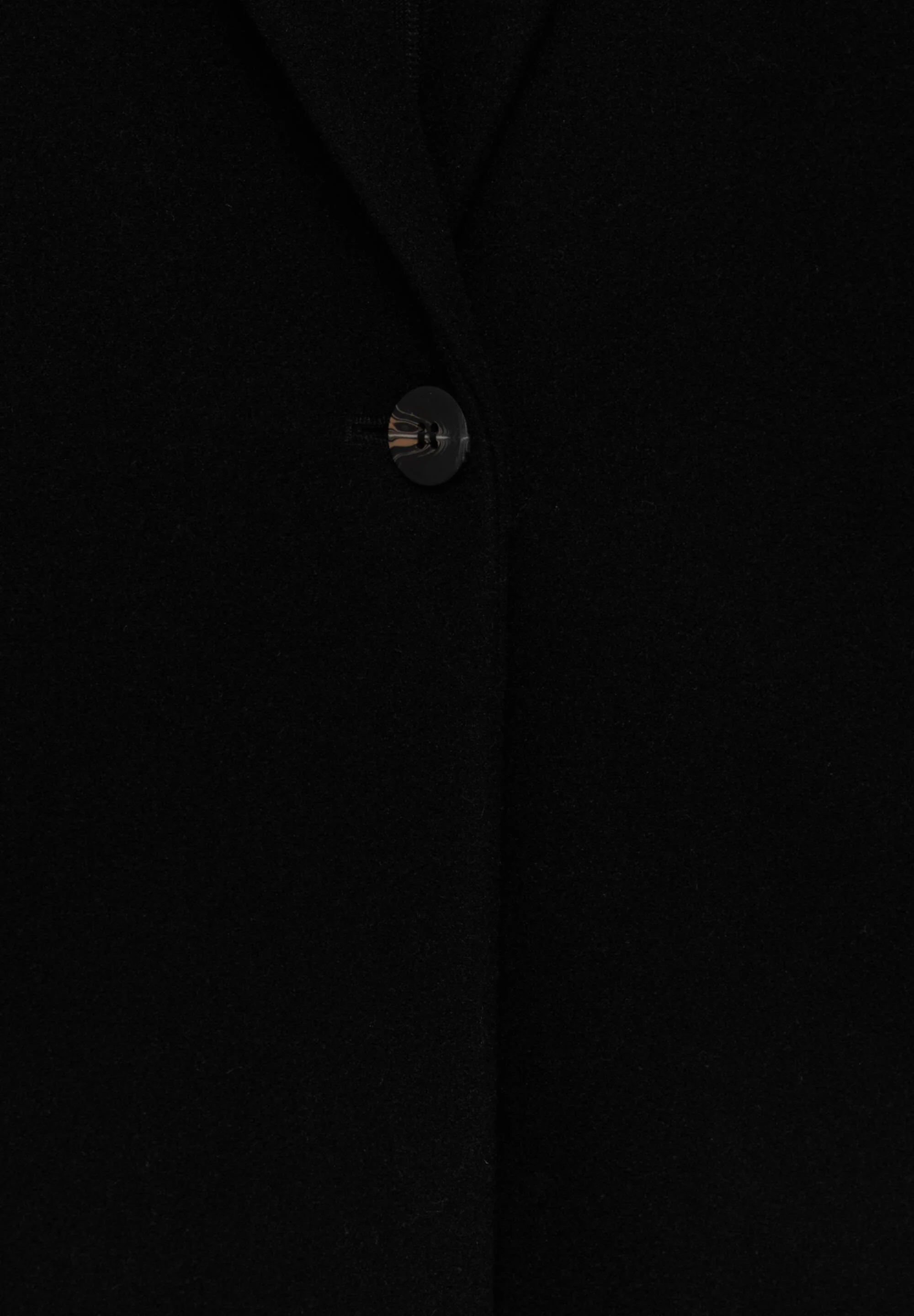 PULL&BEAR TEXTURA DE FIELTRO CON BOTÓN - Abrigo corto