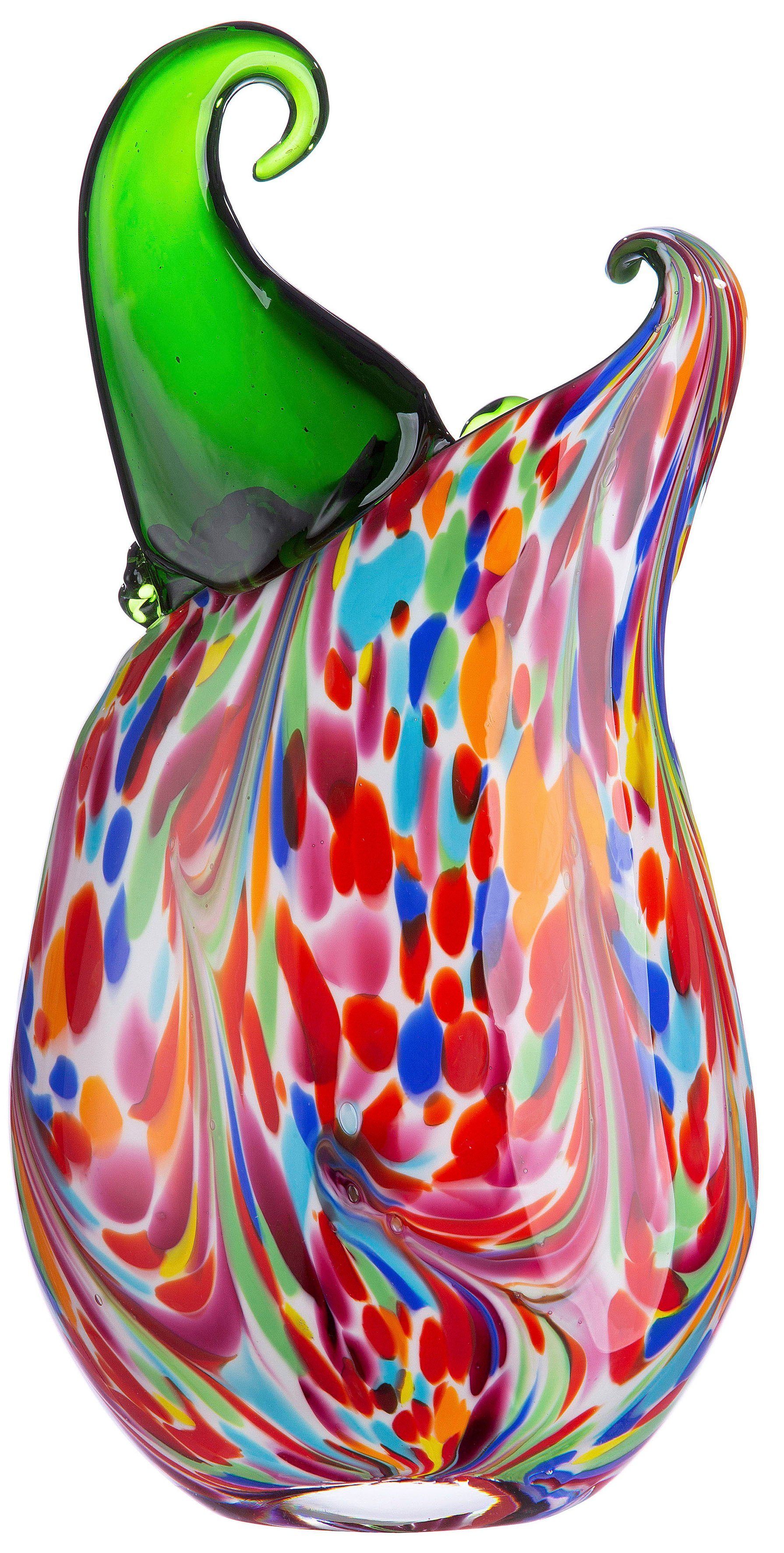 Casablanca by Gilde Tischvase Venito, Dekovase (1 St), Vase aus durchgefärbtem Glas, Höhe ca. 35 cm