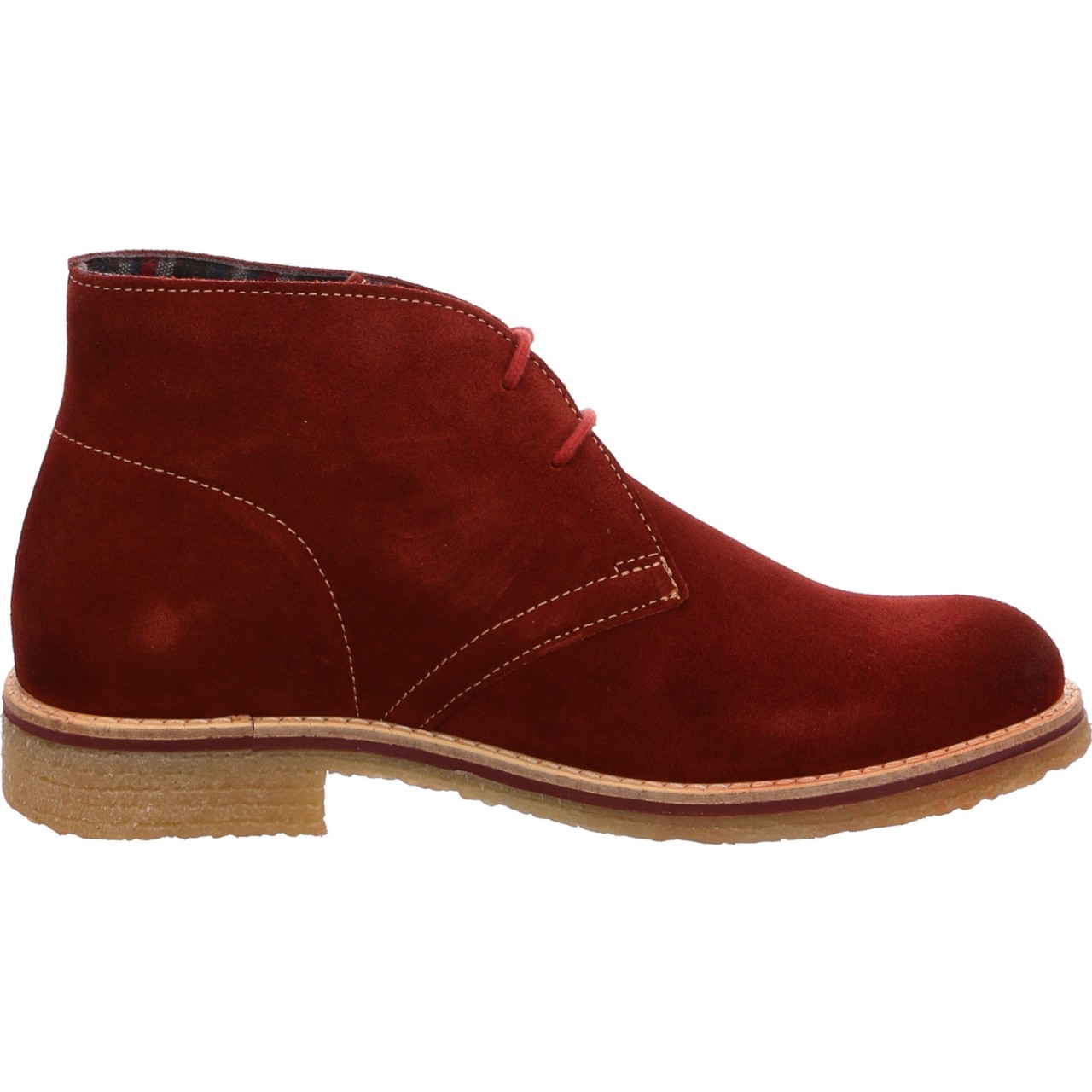 TAMARIS Schnür-Stiefeletten rot Stiefelette Desert-Bootie