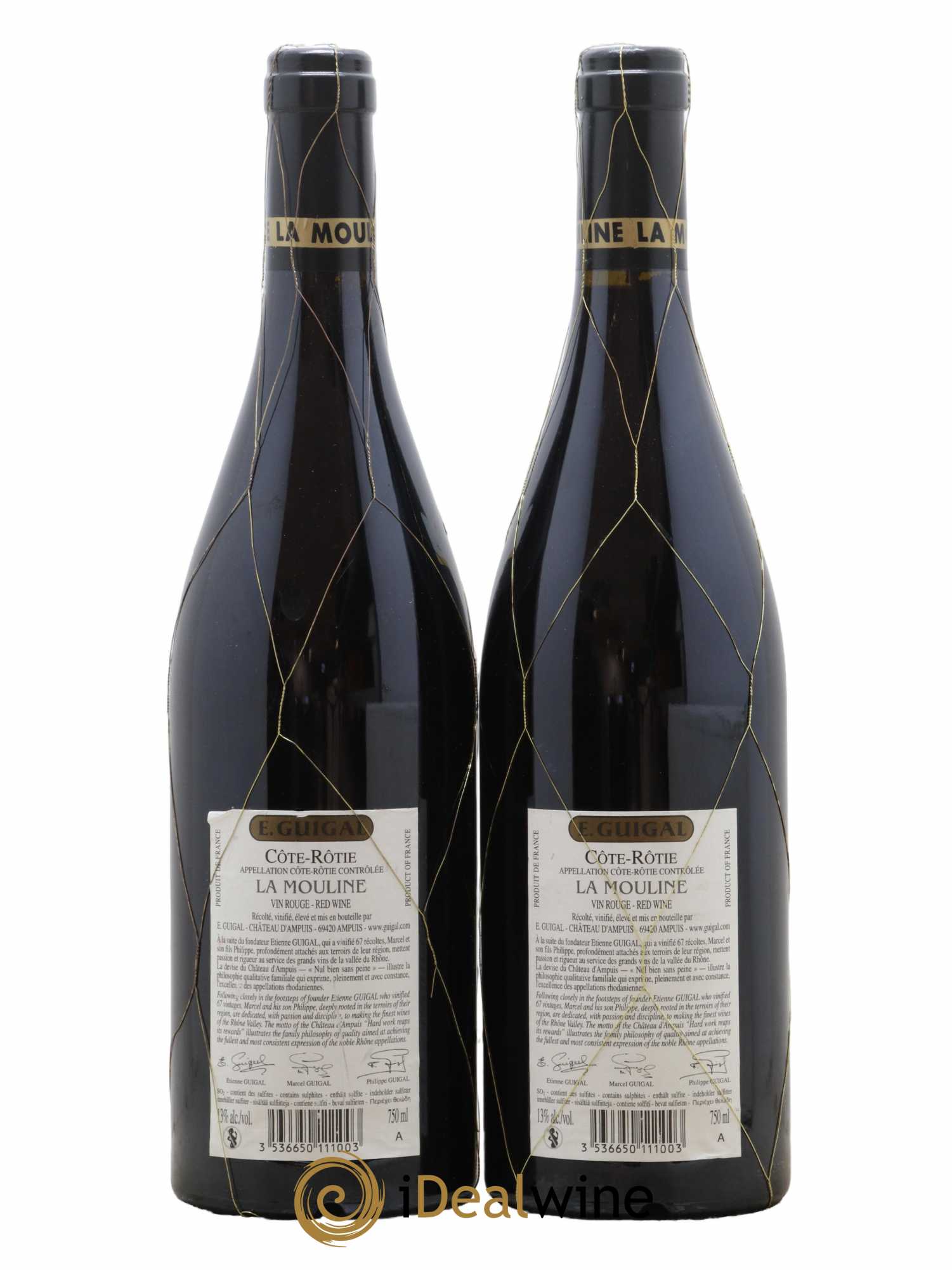 Côte-Rôtie La Mouline Guigal  2008 - Lot de 2 Bouteilles