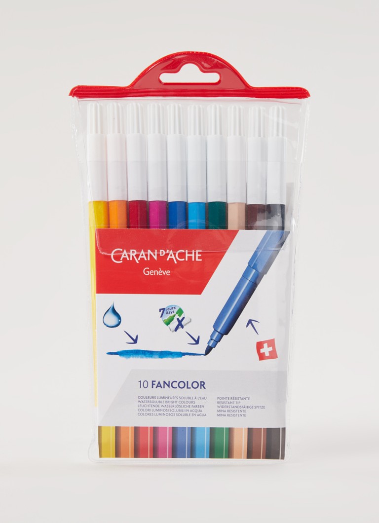 Penar Caran d'Ache Cl Fancolor în 10 culori.