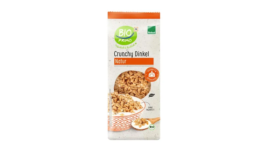 BIO PRIMO Bioland-Crunchy Dinkel Natur 500 g