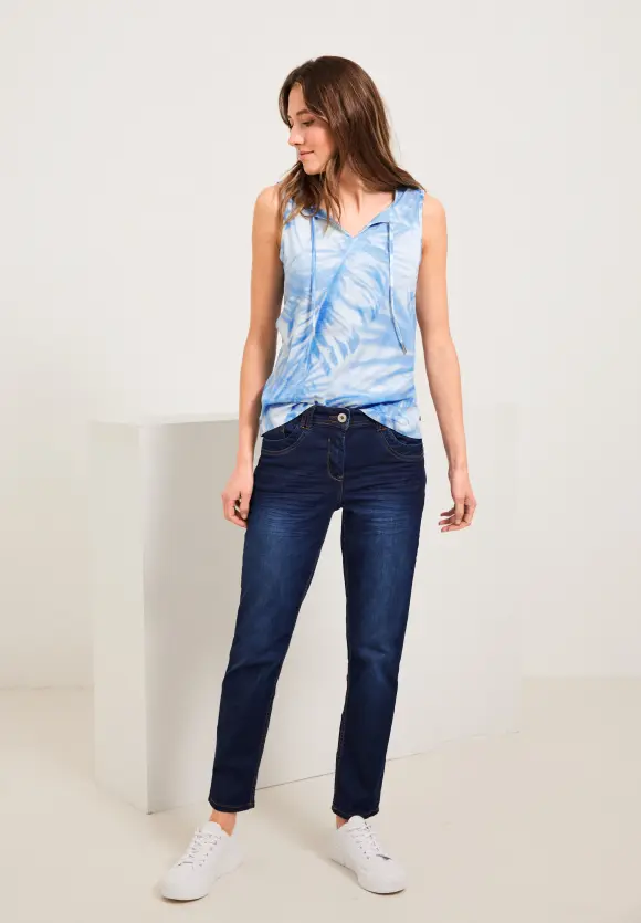 CECIL Top mit Blätterprint