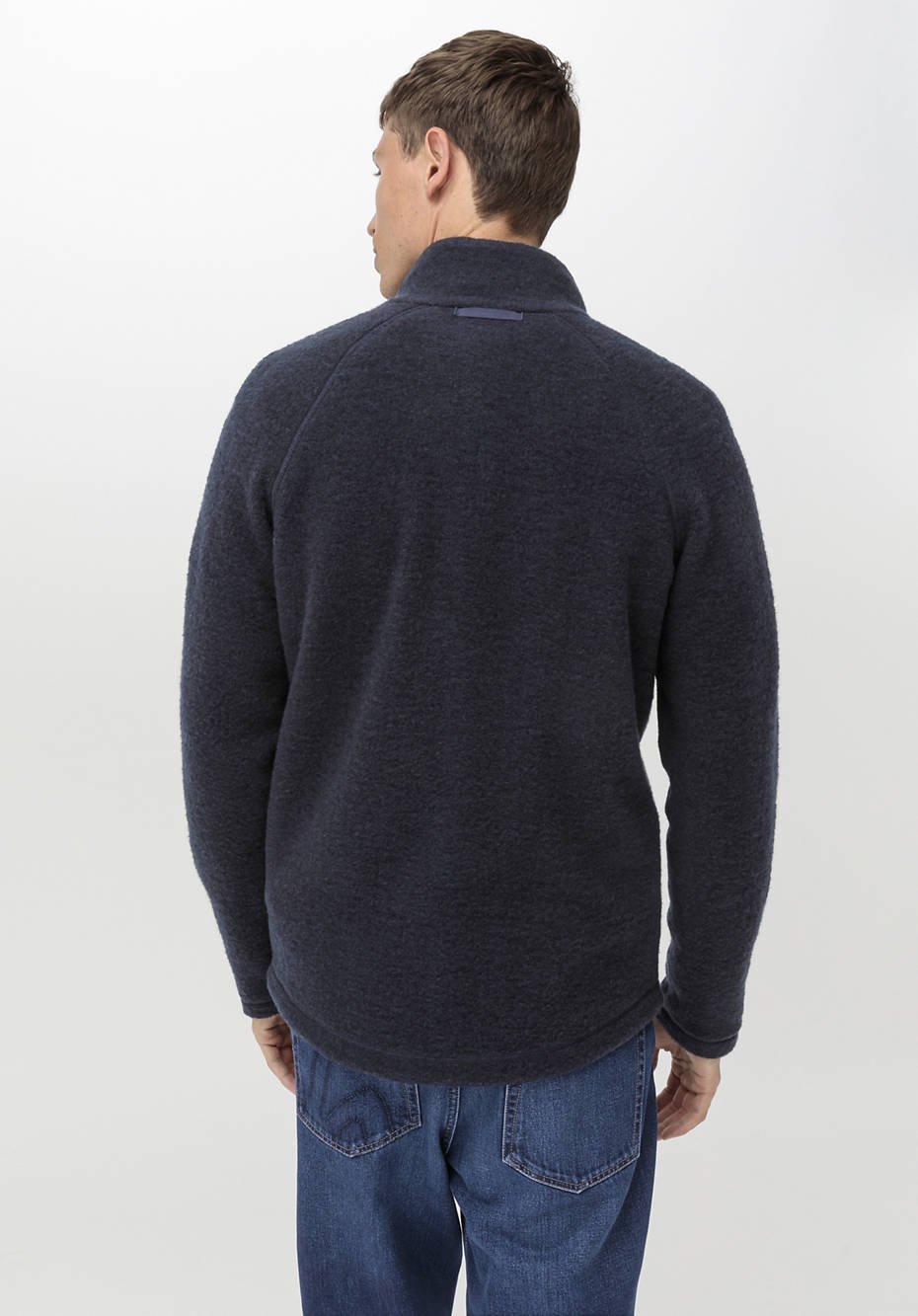Wollfleece-Jacke aus reiner Bio-Merinowolle