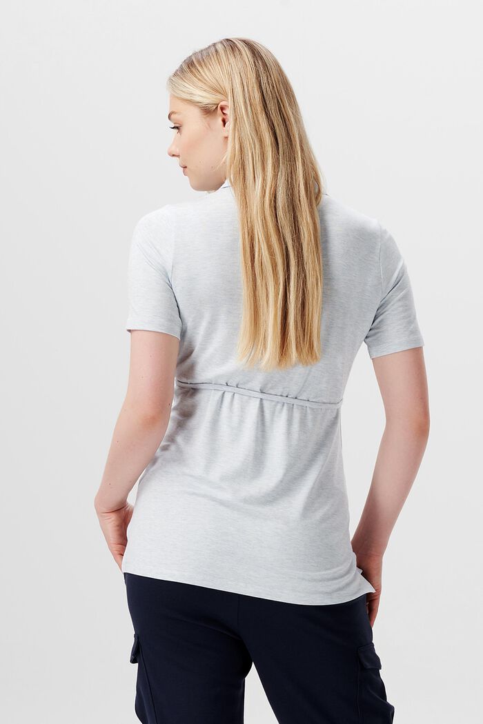 Jerseybluse mit abnehmbarem Gürtel